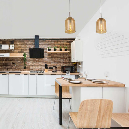 Nova Luce Velor single E27 skleněné závěsné svítidlo