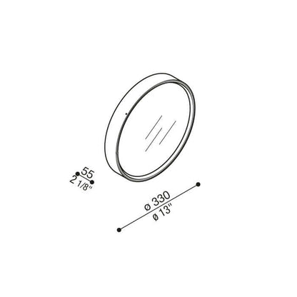 Lombardo Ola LED kruhové svítidlo přisazené IP66 IK08