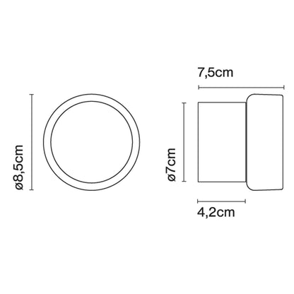 Marset Roc Mini LED стенна лампа