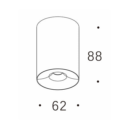 Vellum LED přisazené kovové svítidlo Ra>90 antiglare