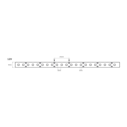LED лента 12V CRI80 IP55 4000K (5 м)