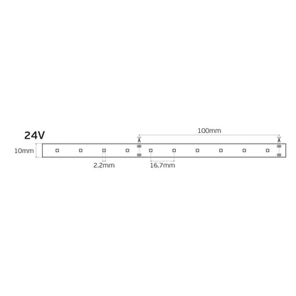LED лента 24V CRI90 IP20 2700K (5 м)