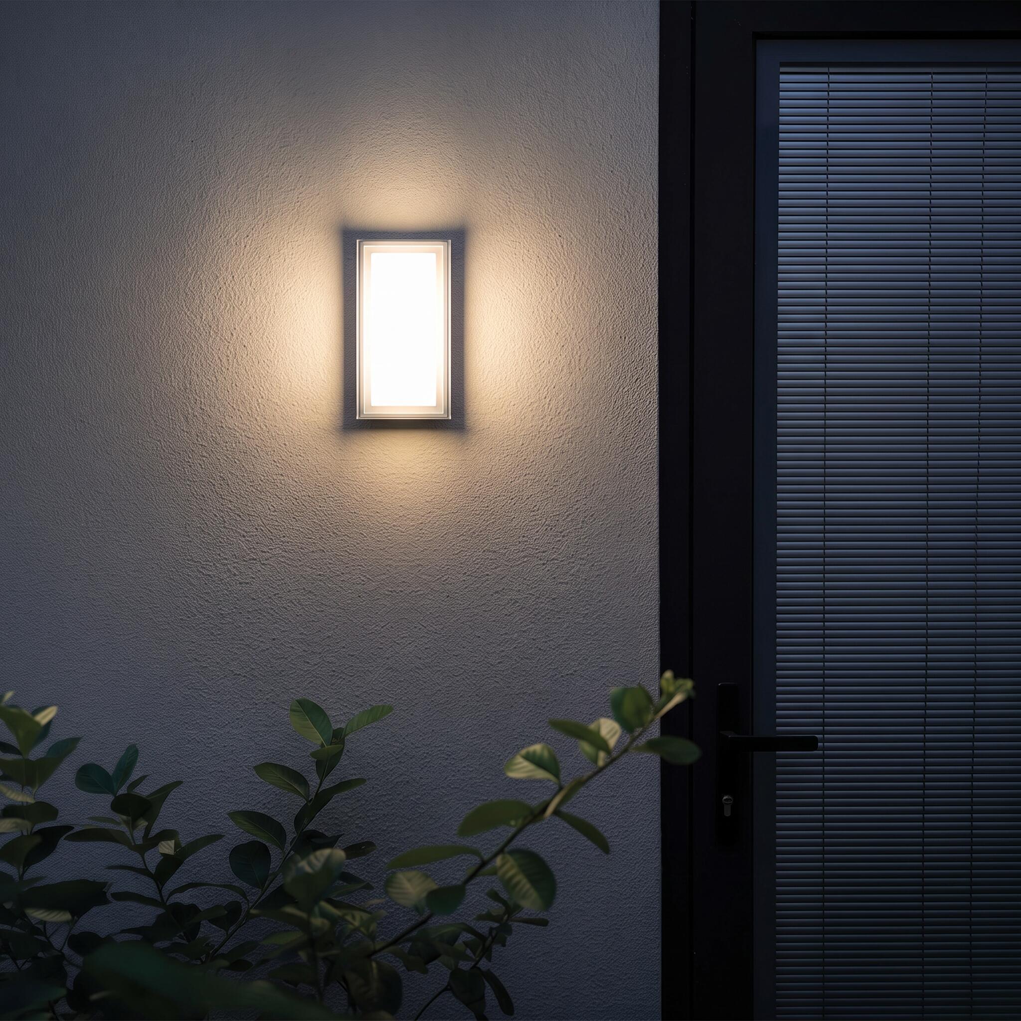 VK Light Neon LED стенна лампа IP65, правоъгълна