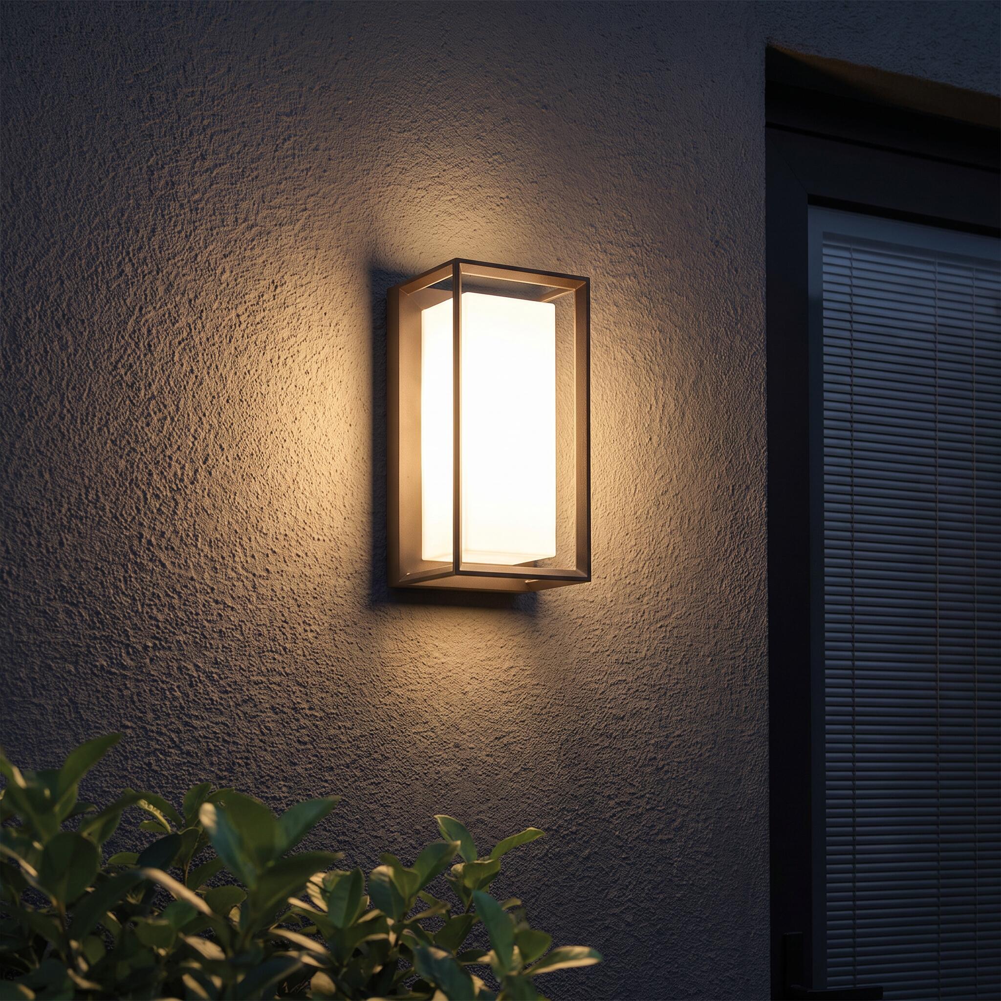 VK Light Neon LED стенна лампа IP65, правоъгълна