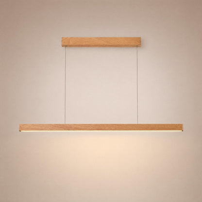 VK Light Orra LED висяща линейна дървена лампа