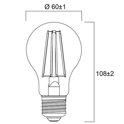 LED žárovka Sylvania RETRO E27 2700K 7W