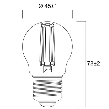 LED žárovka Sylvania RETRO E27 4000K 4.5W stmívatelná