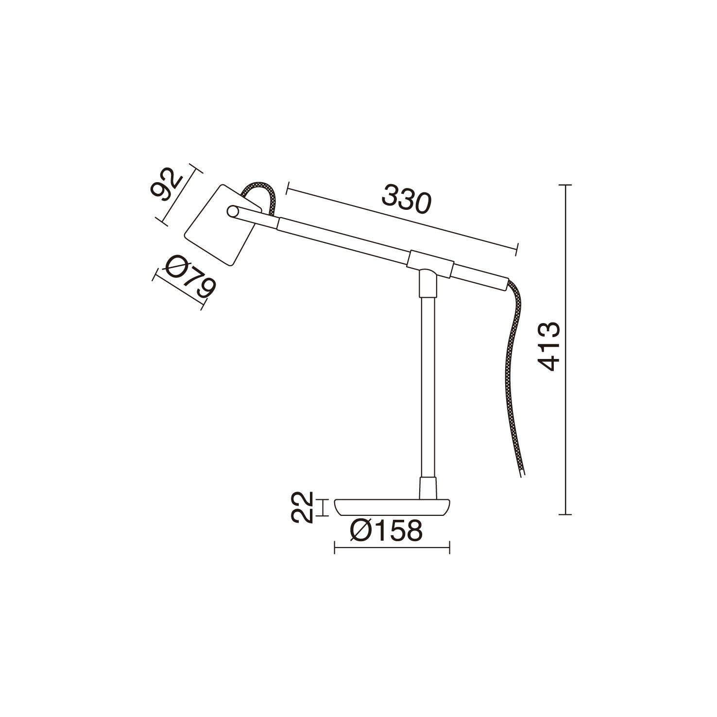 Exo Branch GU10 stolní svítidlo