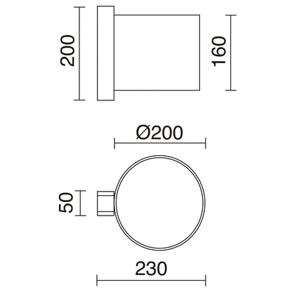 Exo Compact W E27 nástěnné svítidlo bílé