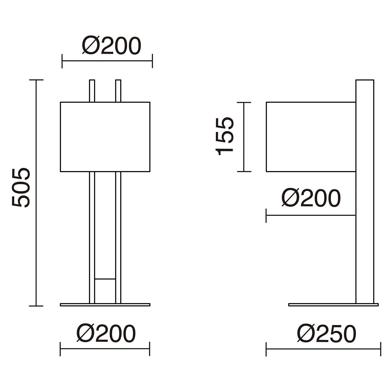 Exo Compact T E27 stolní svítidlo béžové