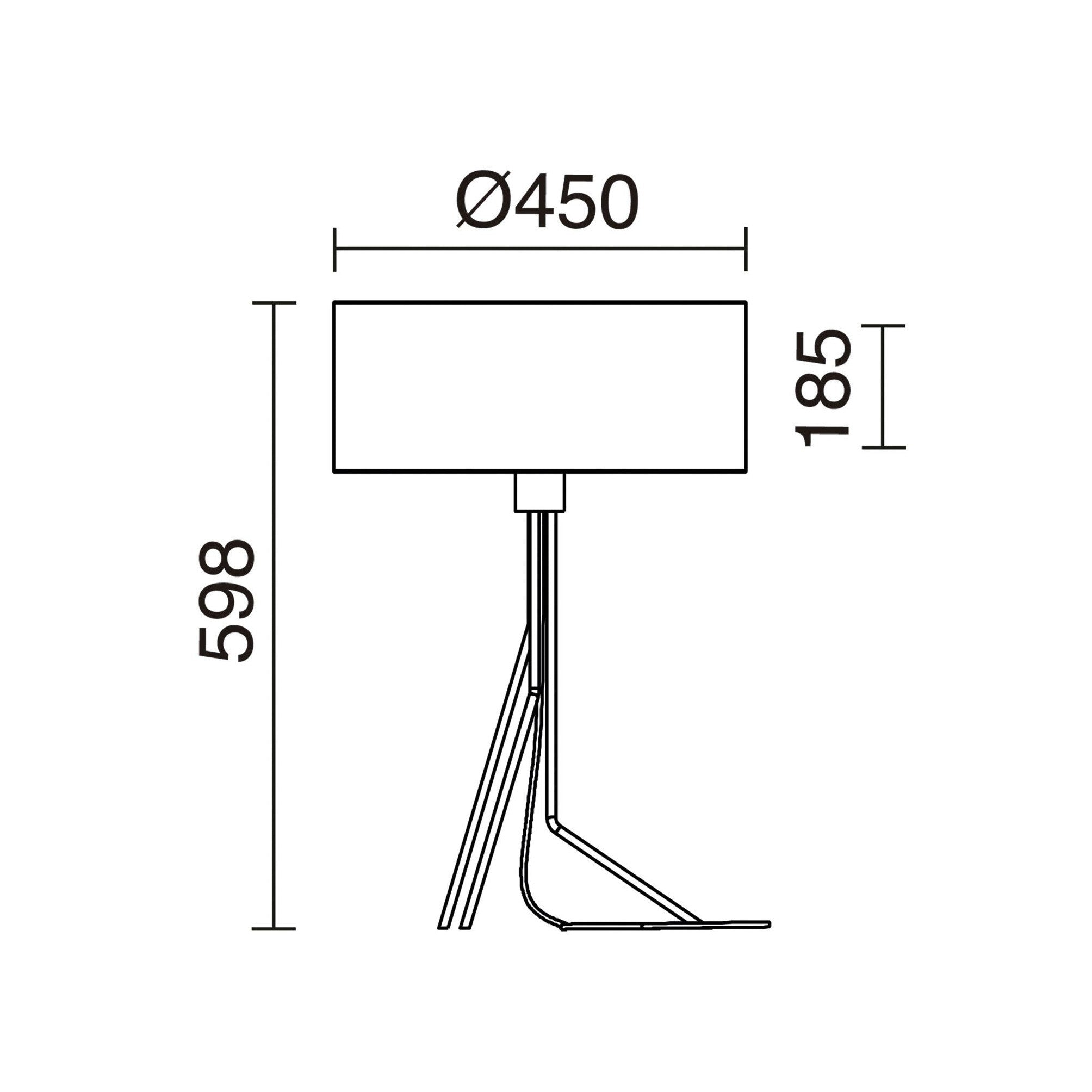Exo Diagonal E27 stolní svítidlo bílé