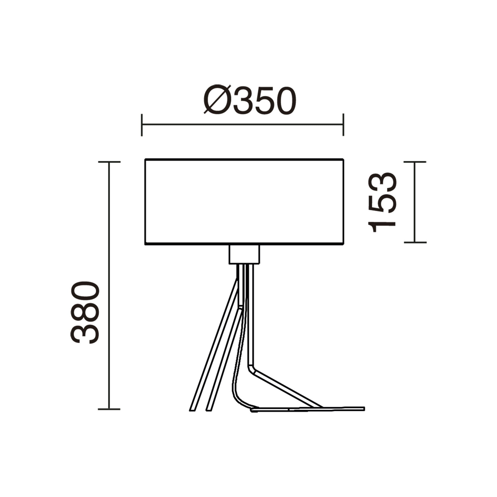 Exo Diagonal E27 stolní svítidlo bílé
