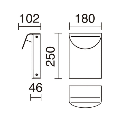 Cristher Dion LED sloupkové svítidlo Satin