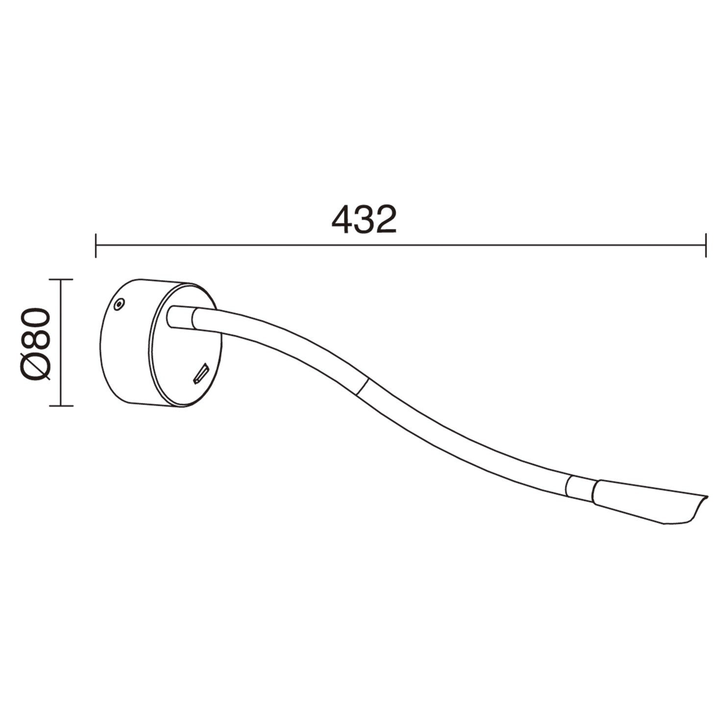 Exo Elfi Hood LED nástěnné svítidlo červené