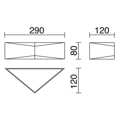Cristher Geometric E27 přisazené svítidlo bílé