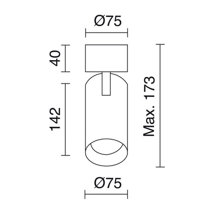 Indeluz Hidra W LED stropní svítidlo