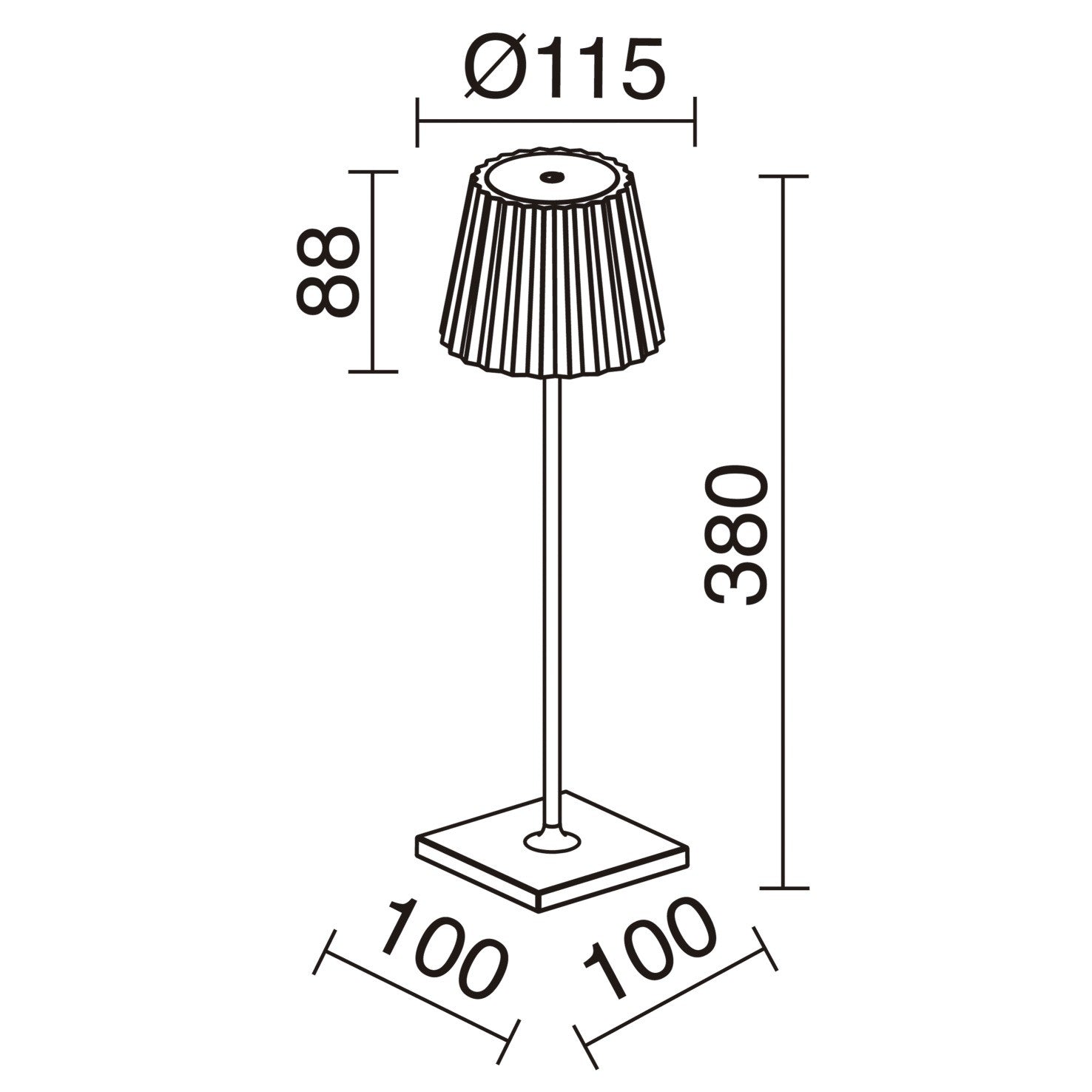 Dopo Litta Round LED přenosná lampa bílá