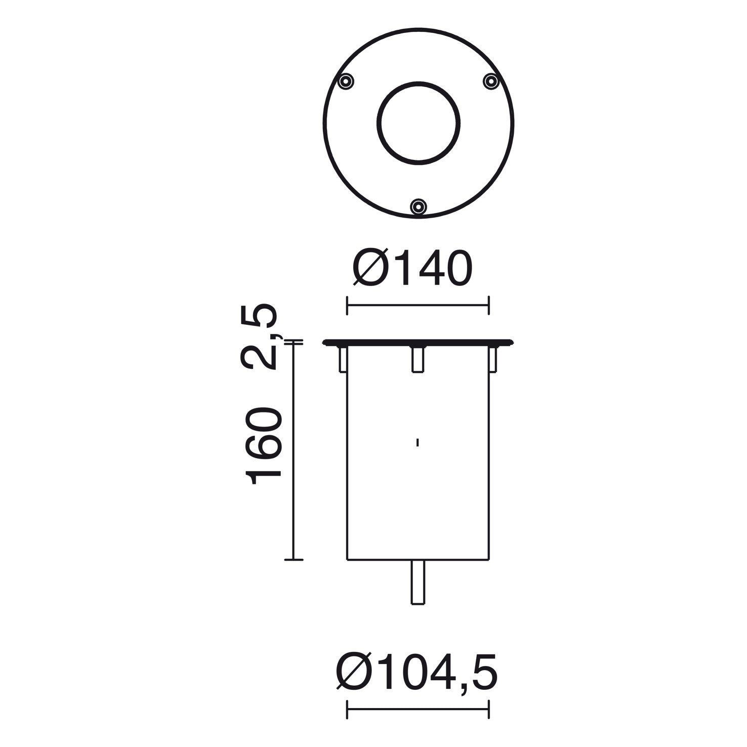 Cristher Mudy LED zápustné svítidlo RGB/3000K