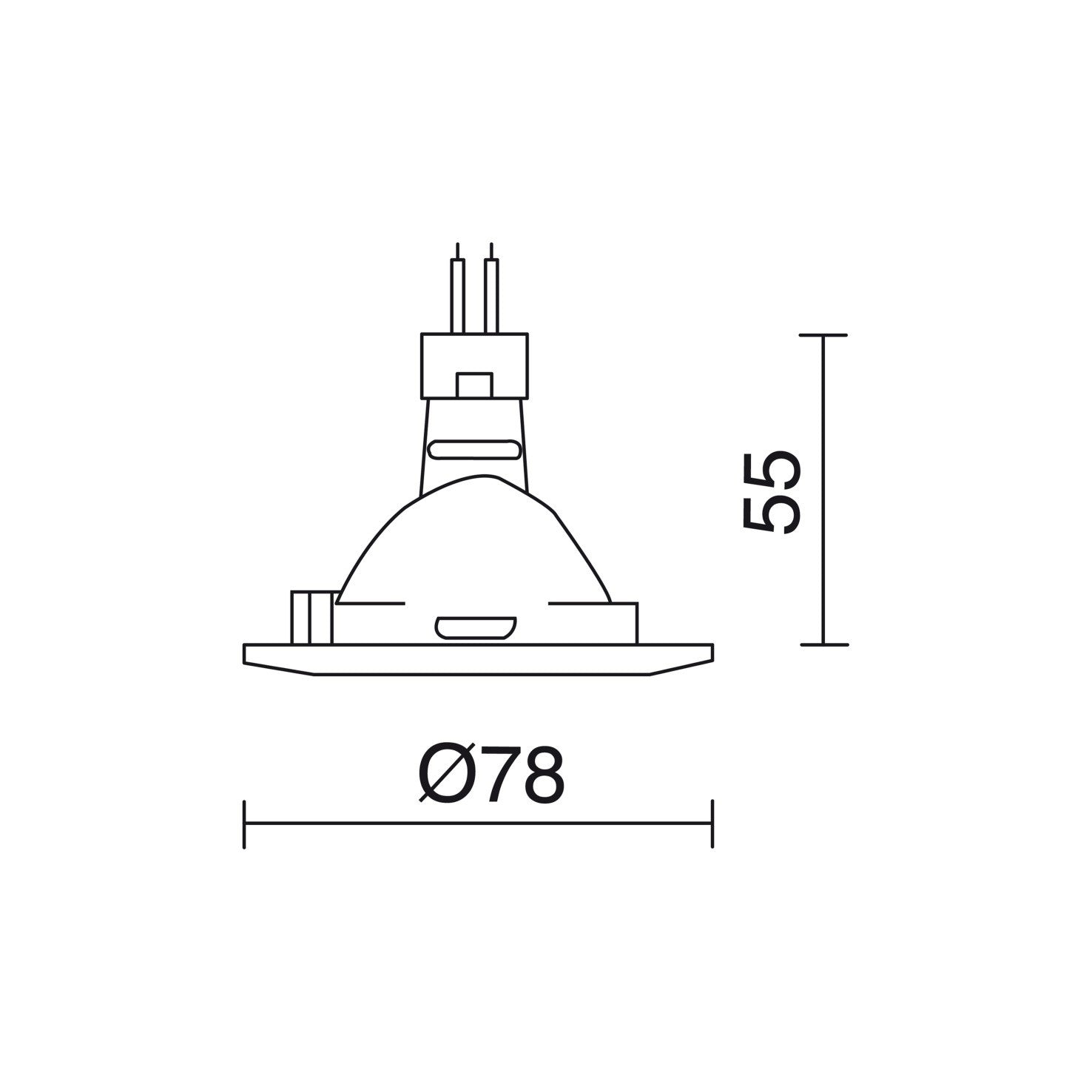 Indeluz Nix Round GU10 zápustné svítidlo bílé