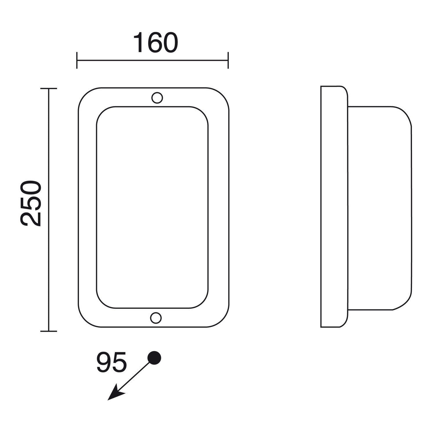 Cristher Prima E27 přisazené svítidlo bílé