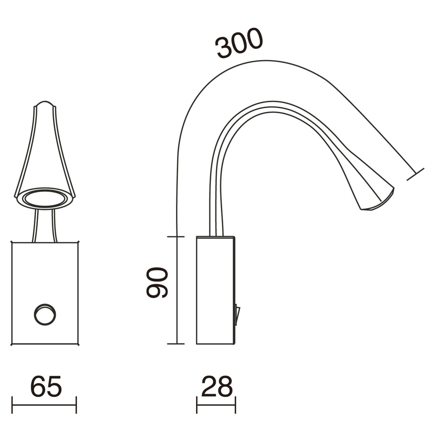 Exo Skin LED nástěnné svítidlo červené