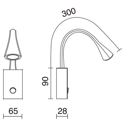 Exo Skin LED nástěnné svítidlo bílé