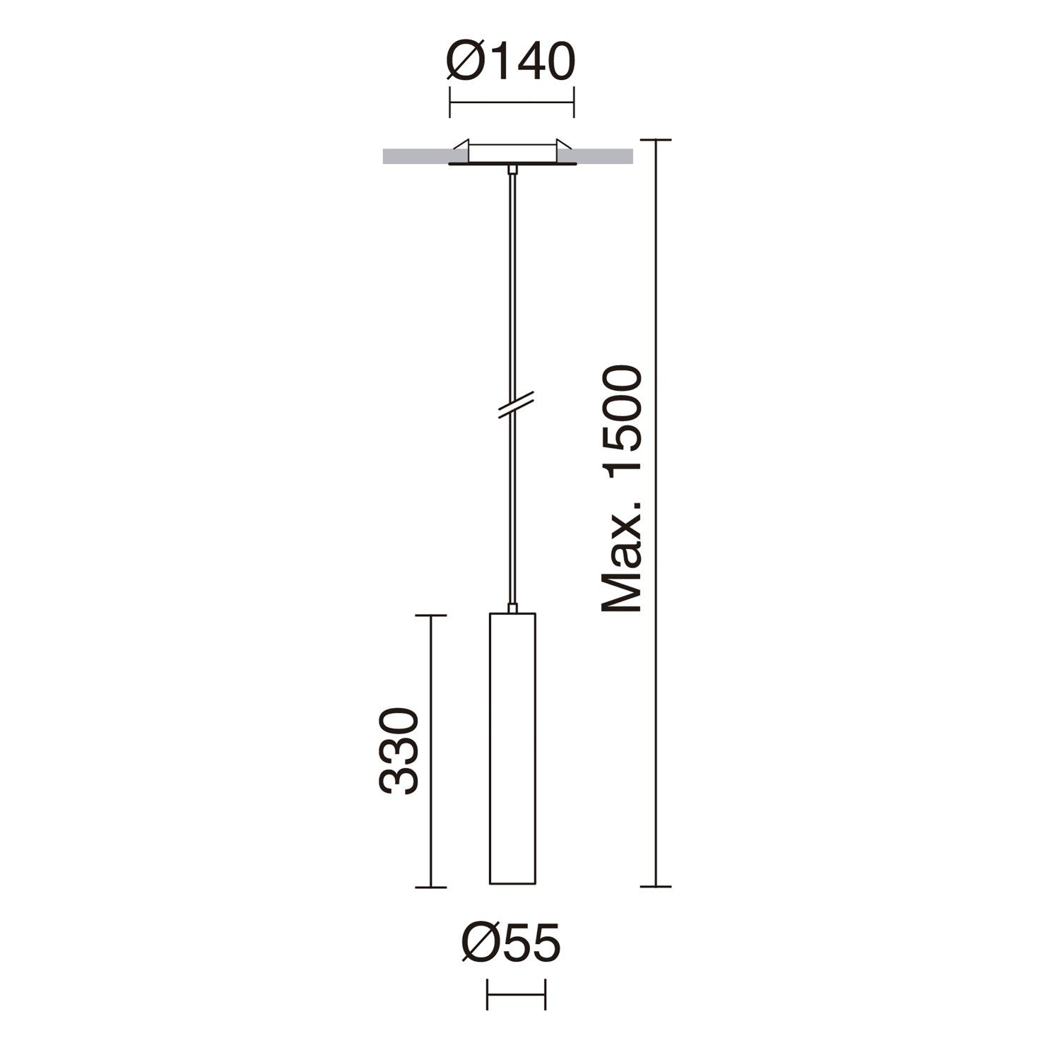 Exo Tania C zápustné GU10 závěsné svítidlo bílé