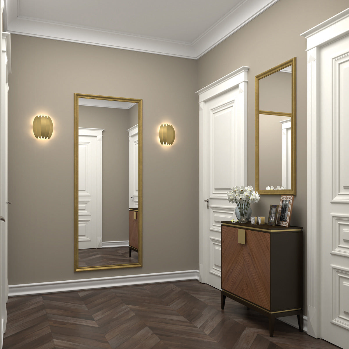 Exo Petal LED nástěnné svítidlo bílé