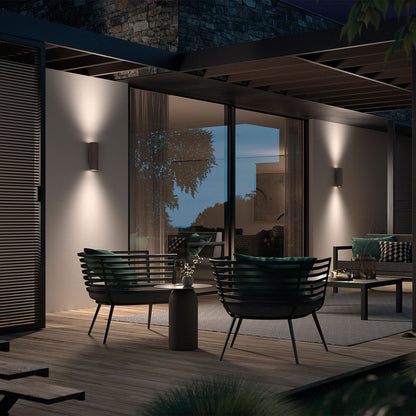 Cristher Stone wall round GU10 přisazené svítidlo červené