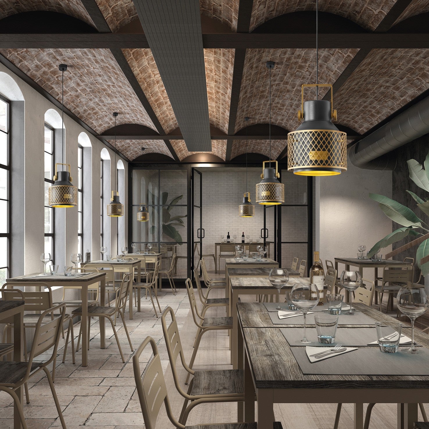 Exo Tosca D204 E27 závěsné svítidlo modré