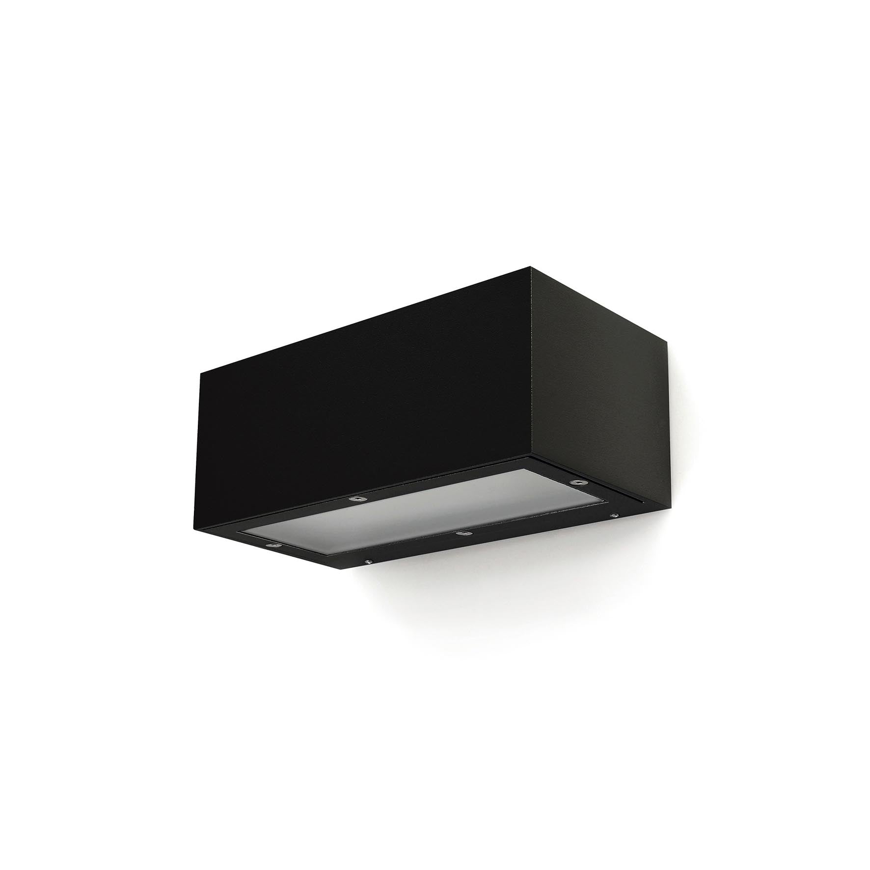 Dopo Isora up/down rectangle LED přisazené svítidlo černé