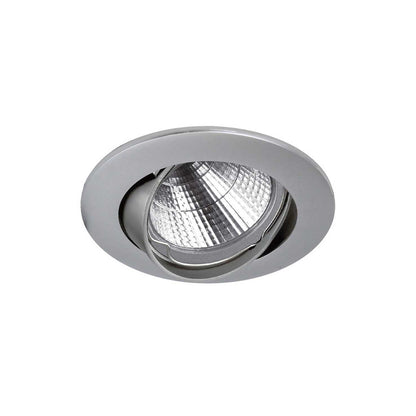 Indeluz Nix Round GU10 náklopné zápustné svítidlo stříbrné
