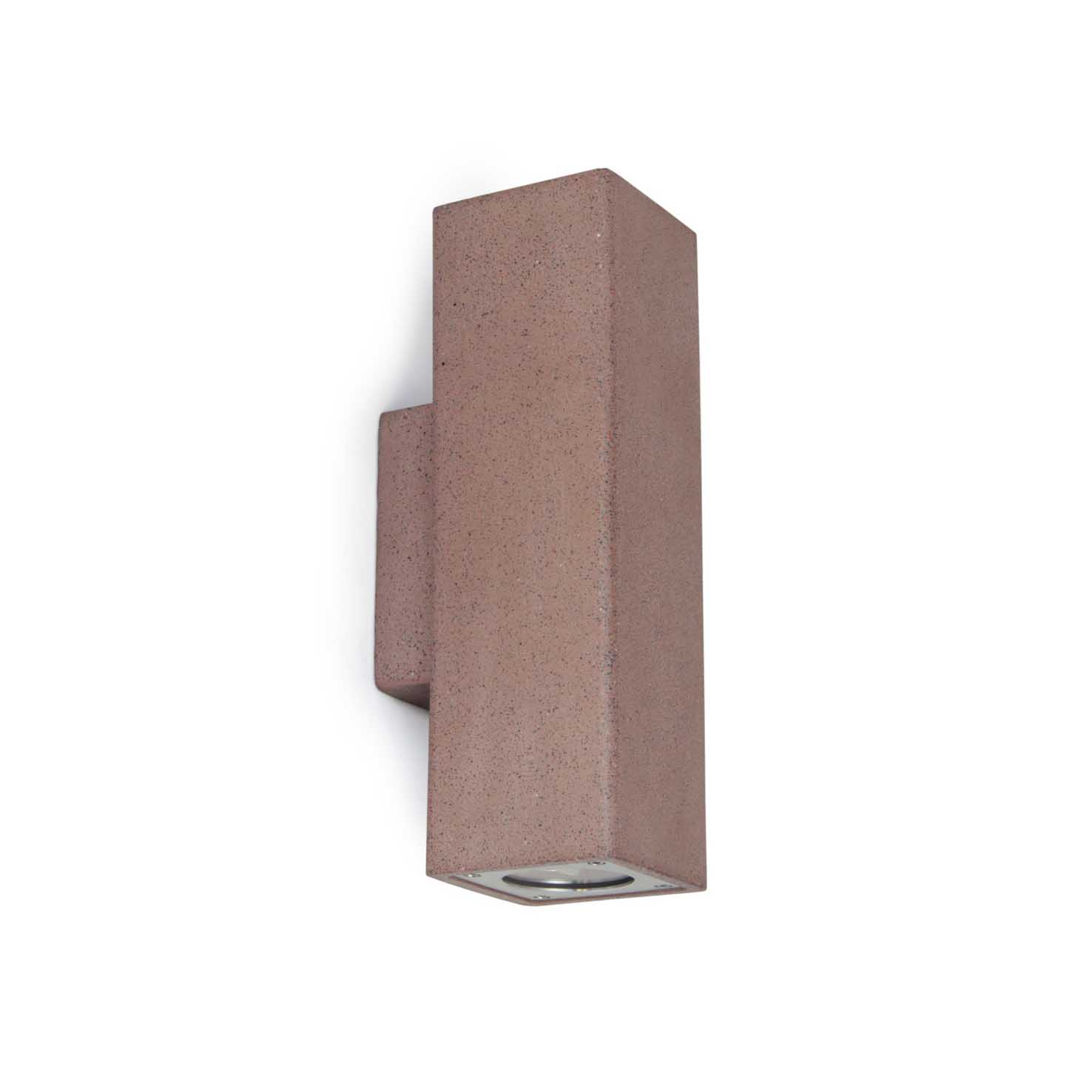 Cristher Stone wall square GU10 přisazené svítidlo červené